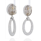 David Webb Bombe Platinum 56.84 carats Hanging Door Knocker Earrings - The Back Vault