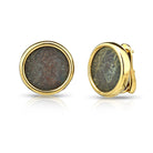 Bvlgari 18K Yellow Gold Vintage Monete 'Coin' Earrings - The Back Vault