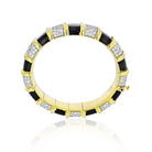 Tiffany & Co. Schlumberger 18K Yellow Gold Black Enamel, Diamond Bracelet - The Back Vault Jewelry