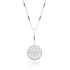 Edwardian Platinum Openwork Round Diamond Filigree Pendant - The Back Vault