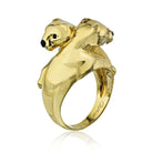 Cartier Panthere 18K Yellow Gold Double Head Cocktail Ring - The Back Vault