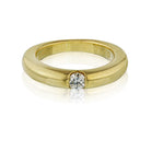 Cartier Circa 1990 18K Yellow Gold 0.25 Carat Round Cut Engagement Ring - The Back Vault