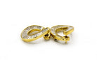 Oscar Heyman 18K Yellow Gold 7 carat Baguette Diamond Earrings - The Back Vault