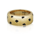 Cartier Panthere 18K Yellow Gold Spotted Lacquer Wedding Ring - The Back Vault