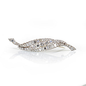 Van Cleef & Arpels Platinum 12.50 cttw Diamond Brooch