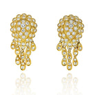 Chandelier 18K Yellow Gold Tassel Diamond Earrings - The Back Vault Jewelry