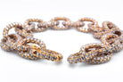 18K Yellow Gold 34.50cttw Diamond Link Bracelet - The Back Vault