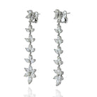 Hanging Platinum 22.12 Carat Diamond Earrings - The Back Vault