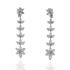 Hanging Platinum 22.12 Carat Diamond Earrings - The Back Vault