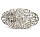 Edwardian Platinum Diamond Brooch - The Back Vault Jewelry