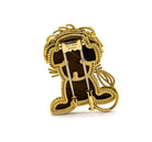 Van Cleef & Arpels French 18K Yellow Gold Lucky Animals Lion Tiger Eye Brooch - The Back Vault