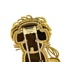 Van Cleef & Arpels French 18K Yellow Gold Lucky Animals Lion Tiger Eye Brooch - The Back Vault