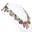 Seaman Schepps Multi Gemstone 18K Yellow Gold Necklace & Earrings Jewelry Set - The Back Vault