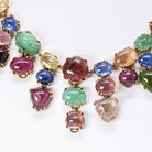 Seaman Schepps Multi Gemstone 18K Yellow Gold Necklace & Earrings Jewelry Set - The Back Vault