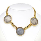 Bvlgari Bi-centennial Platinum & 18K Yellow Gold 3 American Coin 1806 & 1807 Necklace - The Back Vault