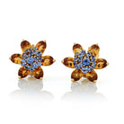 Van Cleef & Arpels Citrine & 18K Yellow Gold French Made Clip-On Earrings - The Back Vault