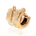 Cartier Hoop 18K Yellow Gold Diamond Huggie Earrings - The Back Vault