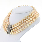 Platinum Pearl and Diamond Choker Necklace - The Back Vault