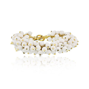 Aletto Bros. 18K Yellow Gold White Agate Bracelet