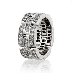 Cartier Maillon 18K White Gold 1.45cts Diamond Ring