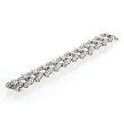 1970's Platinum 30.00cts Diamonds Vintage Bracelet - The Back Vault Jewelry