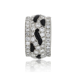 Cartier Platinum Nigeria Diamond And Onyx Eternity Band