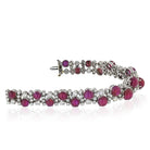 Platinum 8.50 cttw Ruby And Diamond Bracelet - The Back Vault