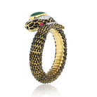 David Webb Snake Platinum & 18K Yellow Gold  Bracelet - The Back Vault