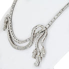 Art Deco Platinum 27.5 Carat Diamond Necklace - The Back Vault Jewelry