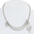 Art Deco Platinum 27.5 Carat Diamond Necklace - The Back Vault Jewelry