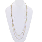 Platinum & 18K Yellow Gold 32 carat 56 Inches Fancy Color And White Diamonds by the Yard Necklace - The Back Vault Jewelry