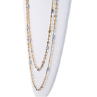 Platinum & 18K Yellow Gold 41 carat Fancy Color And White Diamonds by the Yard Necklace - The Back Vault Jewelry