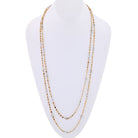 Platinum & 18K Yellow Gold 41 carat Fancy Color And White Diamonds by the Yard Necklace - The Back Vault Jewelry