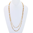 Platinum & 18K Yellow Gold 36 carat Fancy Color And White Diamonds by the Yard Necklace - The Back Vault Jewelry