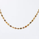 18K Yellow Gold All natural multicolor fancy and white Diamonds by the Yard Necklace - The Back Vault