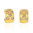 Cartier 18K Yellow Gold Star Diamond Earrings - The Back Vault