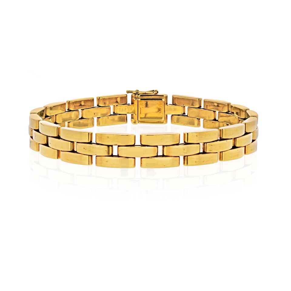 Cartier 18K Yellow Gold Maillon Panthere Bracelet - The Back Vault