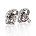 18K White Gold 6 carat Diamond Clip Earrings - The Back Vault Jewelry