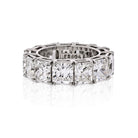 David Webb Platinum Radiant Cut Diamond 12.92 carat Eternity Band - The Back Vault