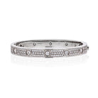 Cartier Love 18K White Gold Diamond Pave, Size 16 Bracelet - The Back Vault