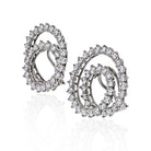 Tiffany & Co. Platinum 6.00cts Diamond Swirls Earrings - The Back Vault