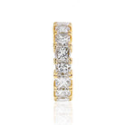 18K Yellow Gold 8.00 carat Princess Cut Diamond Eternity Band - The Back Vault