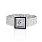 Piaget Circa 1970's 18K White Gold Diamond Suqare Dial Wrist Watch - The Back Vault