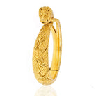 Cartier 18K Yellow Gold Carved Lion Bangle Bracelet - The Back Vault