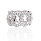 Cartier 18K White Gold 'C' De Cartier All Diamond Ring - The Back Vault