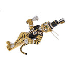 David Webb 18K White Gold Black Enamel Tiger Brooch - The Back Vault