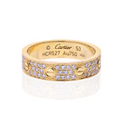 Cartier 18K Yellow Gold Love Pave Diamond Ring - The Back Vault