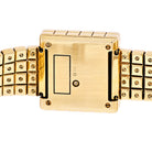 Chopard 18K Yellow Gold Ice Cube Square Diamond Dial Watch - The Back Vault