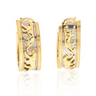 Cartier 18K Two Tone Walking Panthere Hoop Earrings - The Back Vault