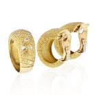 Van Cleef & Arpels 18K Yellow Gold 1970's Diamond Earrings And A Ring Jewelry Set - The Back Vault